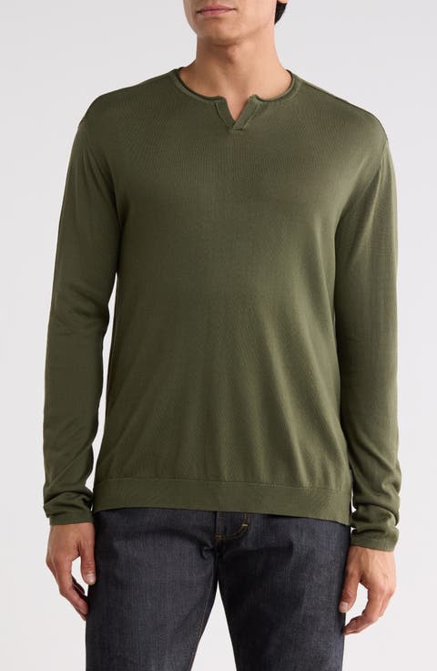 Fiorello Cotton Henley Sweater