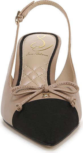 Willette Slingback Pointed Cap Toe Pump