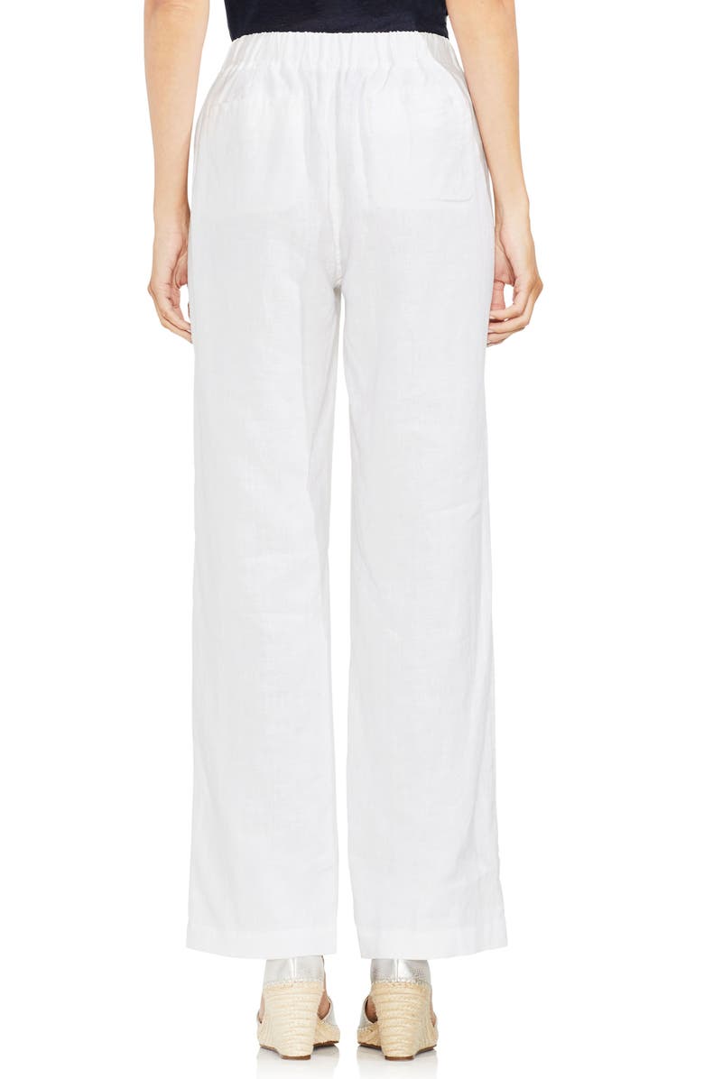 Vince Camuto Wide Leg Linen Pants, Alternate, color,