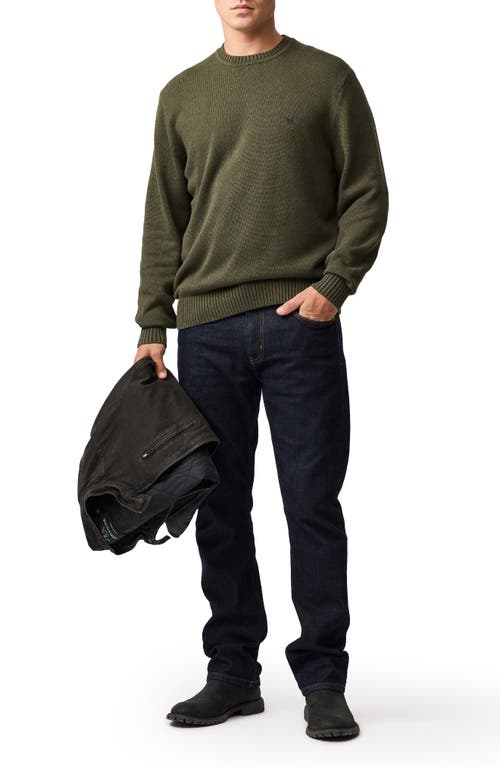 Rodd & Gunn Crewneck Cotton Sweater In Green