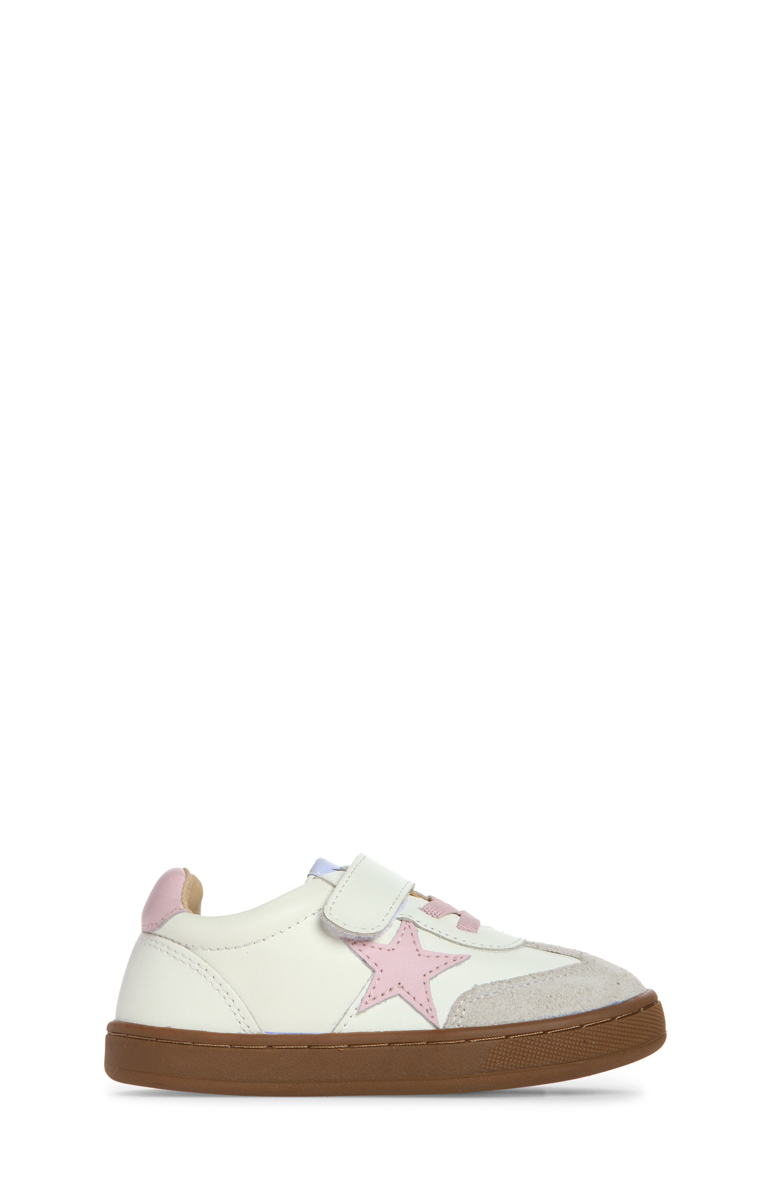 Kids' Retro Platinum Sneaker, Alternate, color, WHITE / CHALK PINK