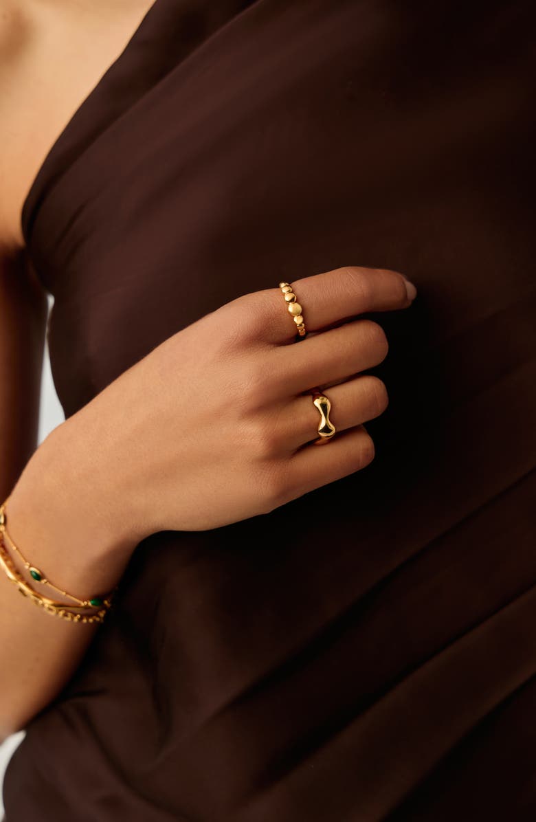 Missoma x Eny Lee Parker Puffy Stacking Ring, Alternate, color, Gold