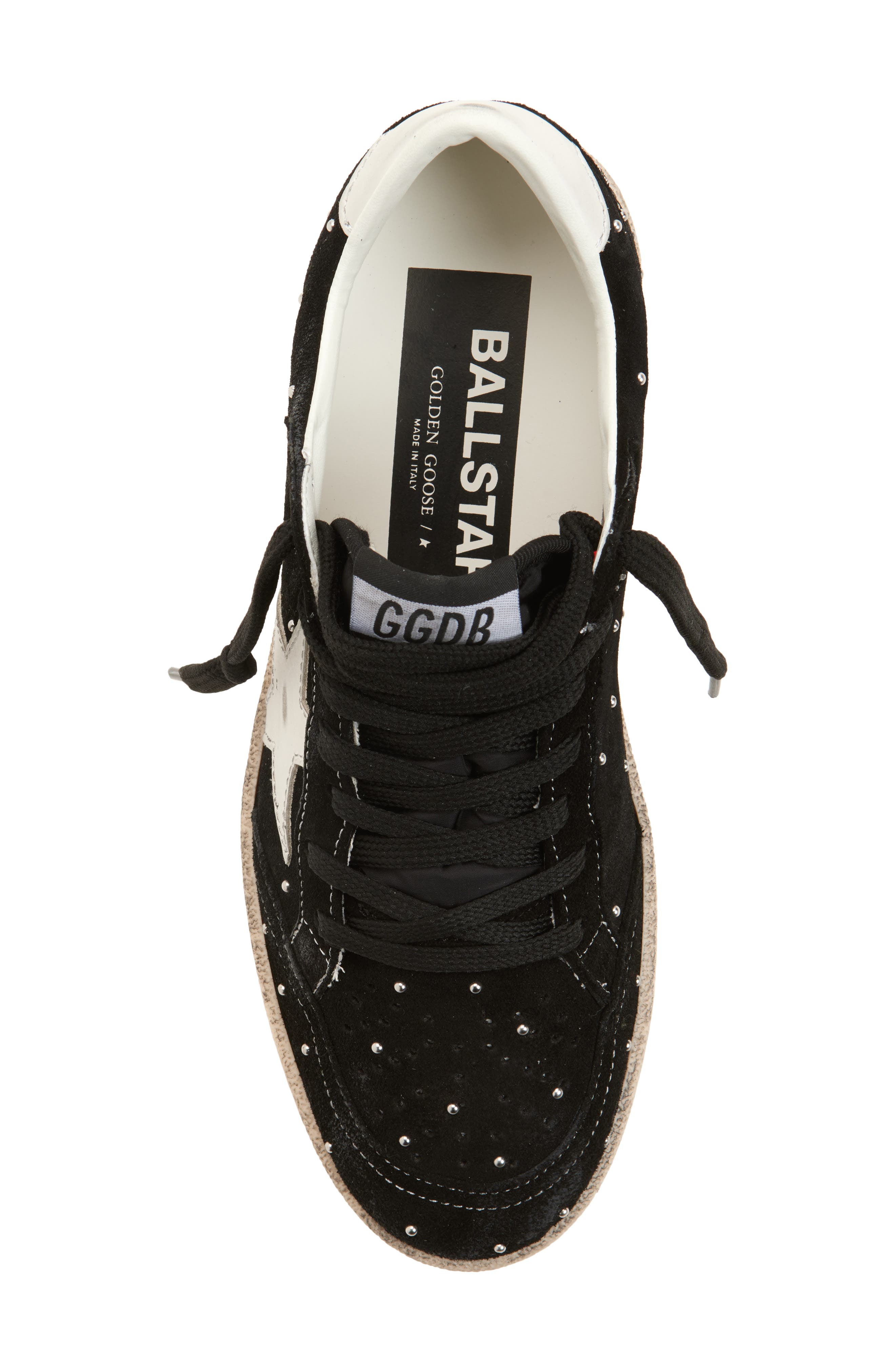 Golden Goose Ball Star Low Top Sneaker, Alternate, color, Black/ Milk