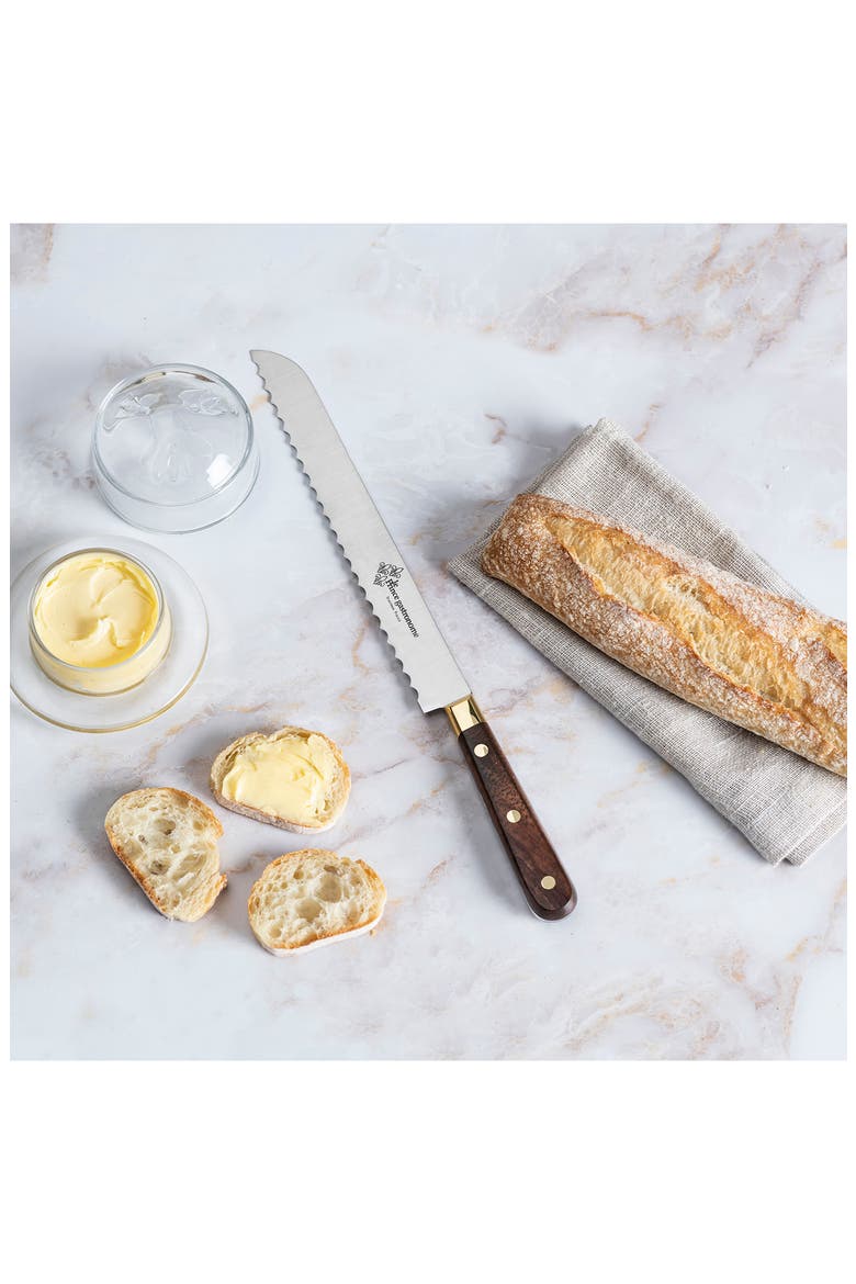 Le Thiers Prince Gastronome Bread Knife, Alternate, color, WOOD AND GOLD BRASS