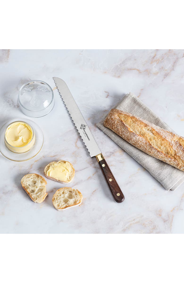 AU NAIN Le Thiers Prince Gastronome Bread Knife, Alternate, color, Wood And Gold Brass