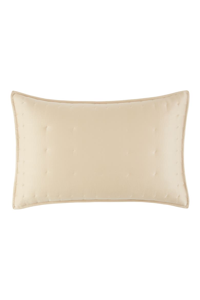 Hammered Silk & Cotton Blend Sham, Main, color, GOLD