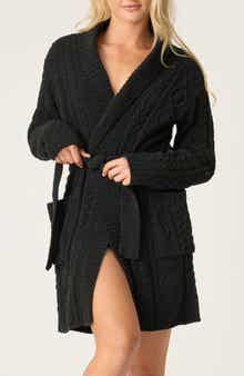 PJ Salvage Cozy Chenille Cable Knit Robe