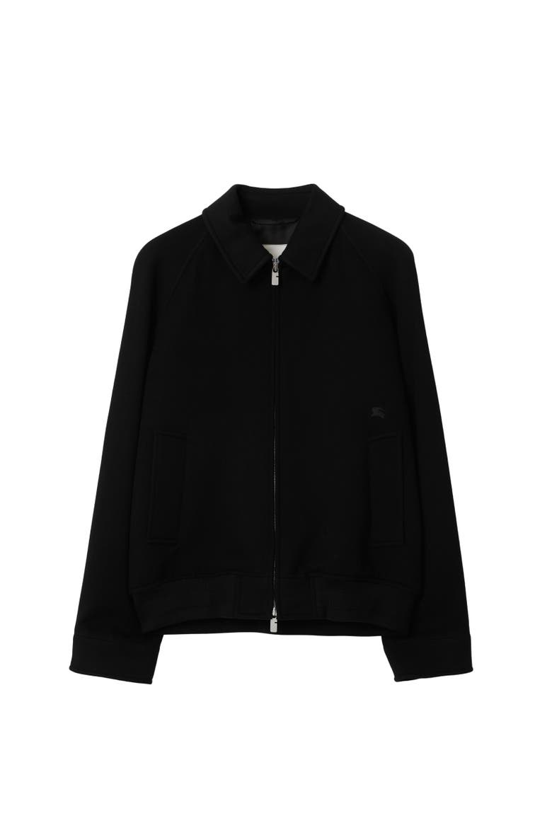 Cashmere Harrington Jacket, Alternate, color, Black
