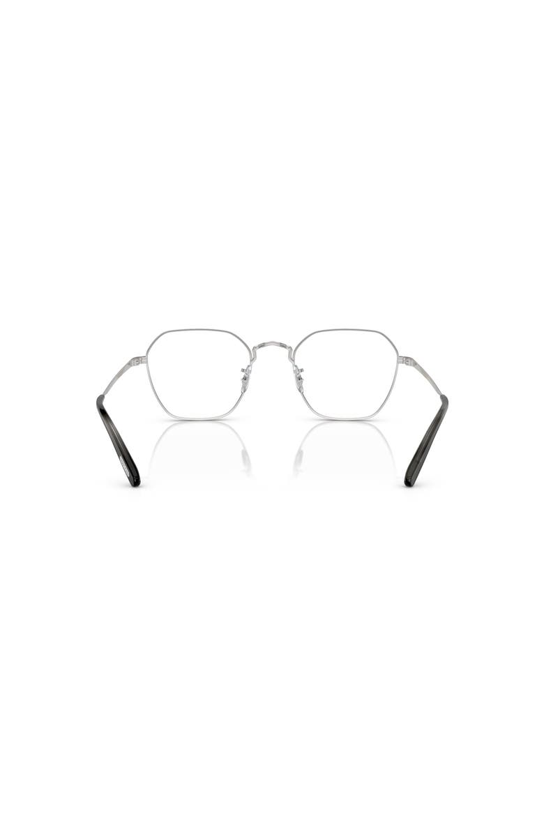 49mm Rectangle optical glasses, Alternate, color, Silver