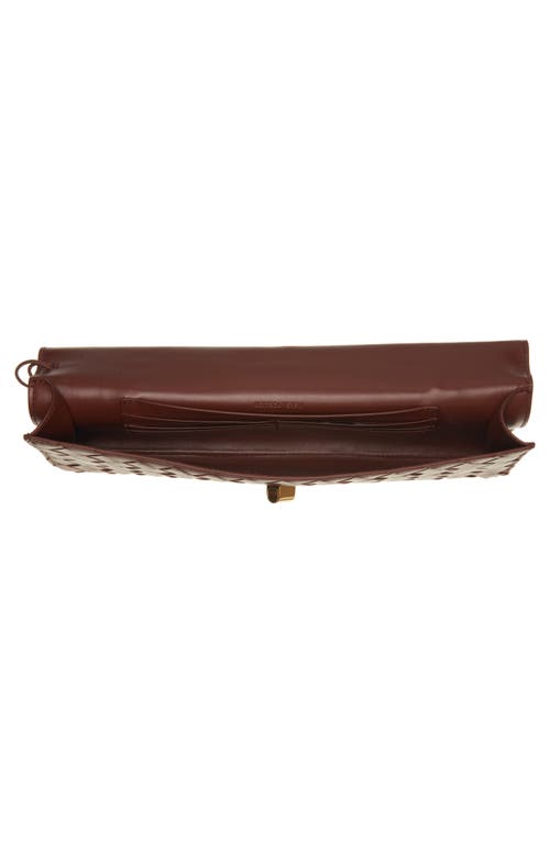 Bottega Veneta Long Andiamo Clutch Bag With Handle In Sapele-muse Brass