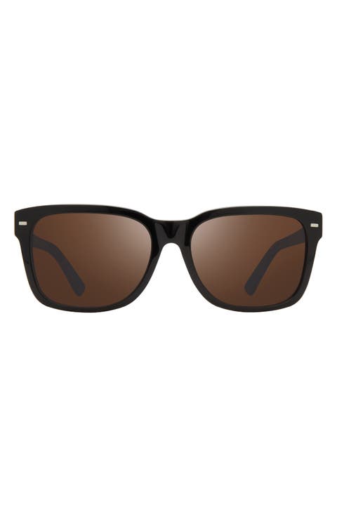Taylor 56mm Polarized Square Sunglasses