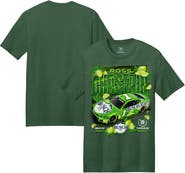 Trackhouse Racing Team Collection Men's Trackhouse Racing Team Collection  Heather Green Ross Chastain Busch Light Lime Car T-Shirt