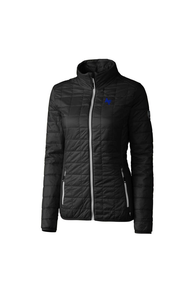 Cutter & Buck Women's Cutter & Buck Black Air Force Falcons Rainier Eco Insulated Puffer Full-Zip Jacket, Alternate, color, 