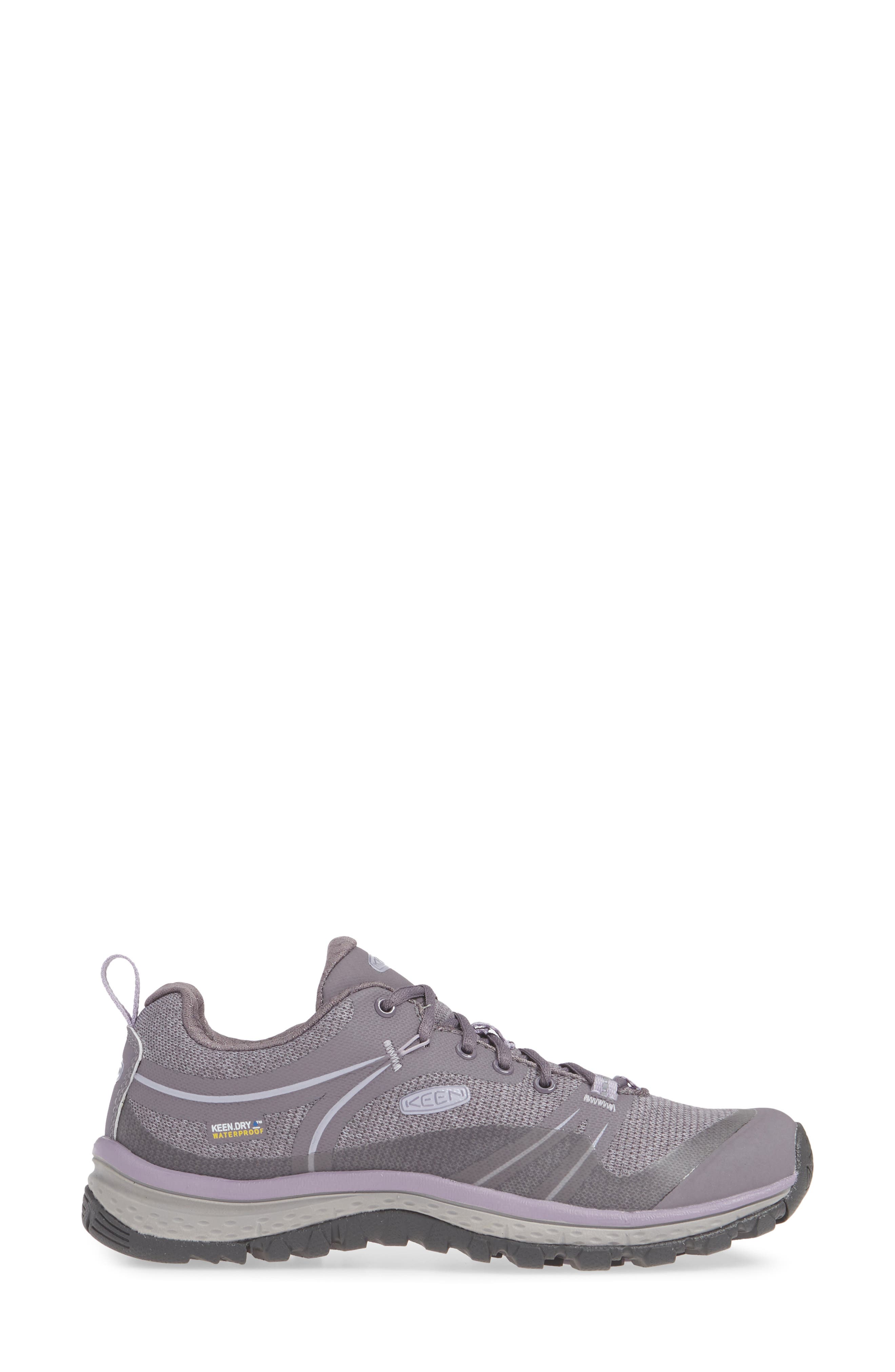 Terradora Waterproof Hiking Shoe, Alternate, color, SHARK/ LAVENDER GREY