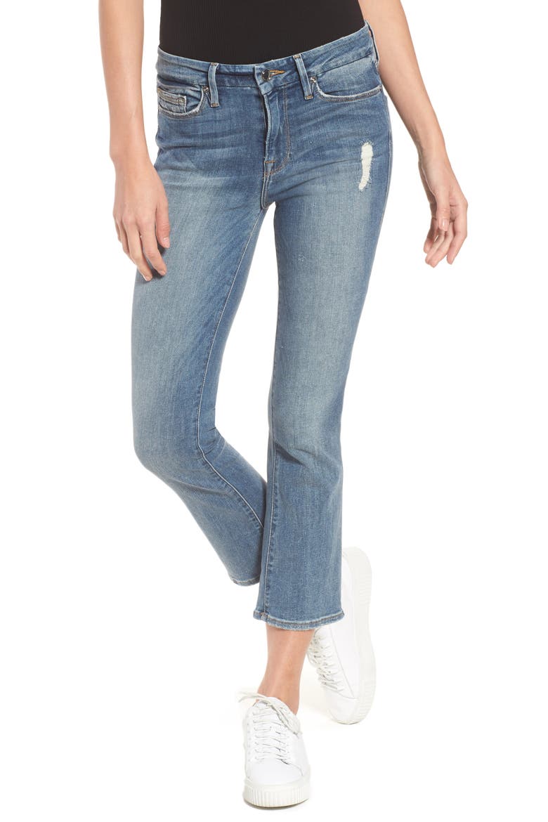 Good Cuts High Rise Boyfriend Jeans, Main, color, BLUE 012