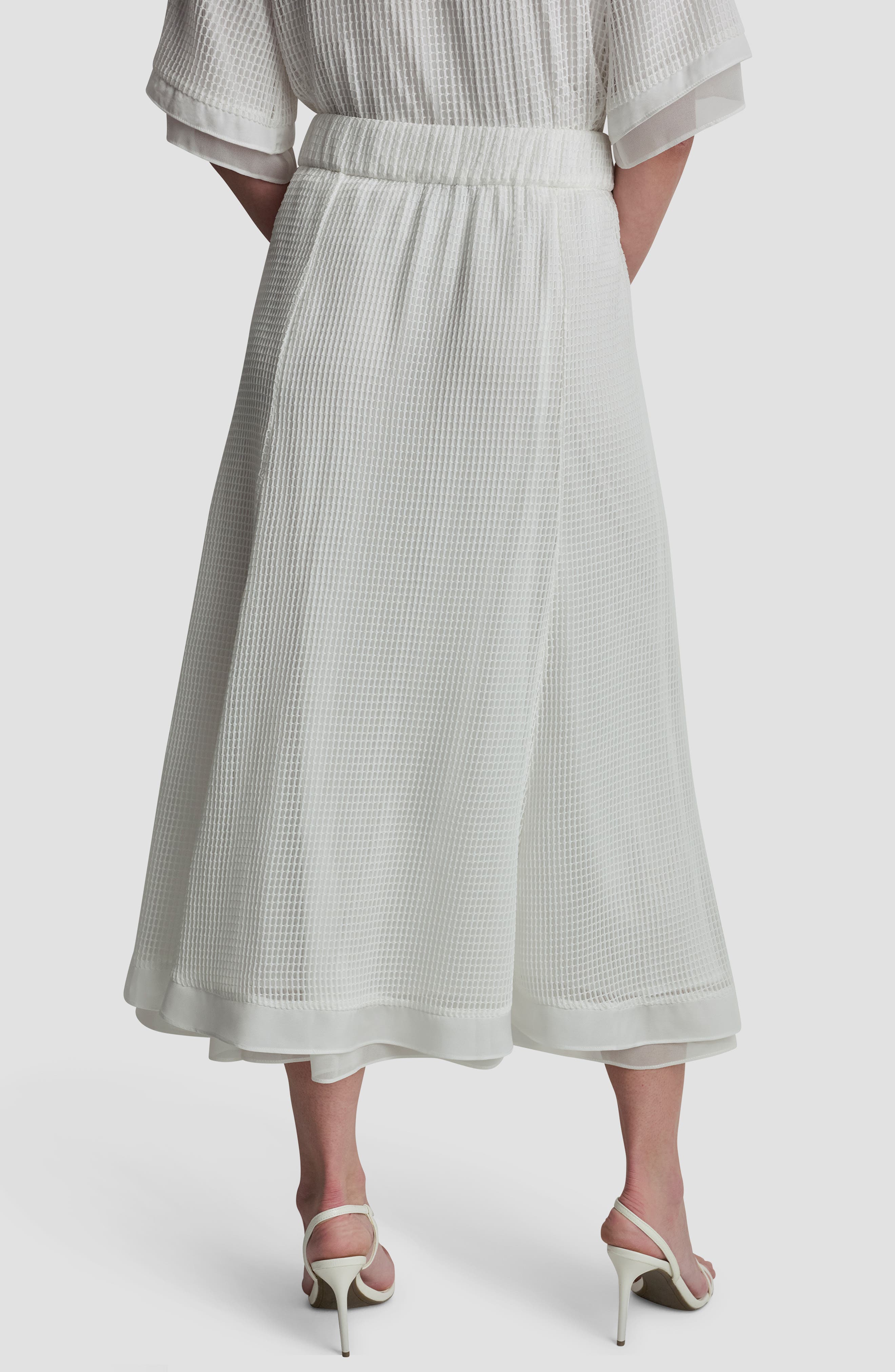Windowpane A-Line Skirt - image 2