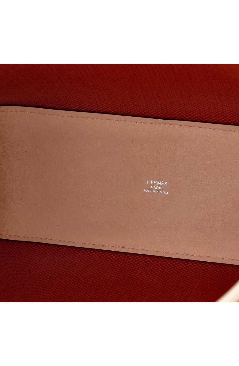 Pre-Owned Hermes Cabas H en Biais Tote Canvas with Leather 27, Alternate, color, Feu