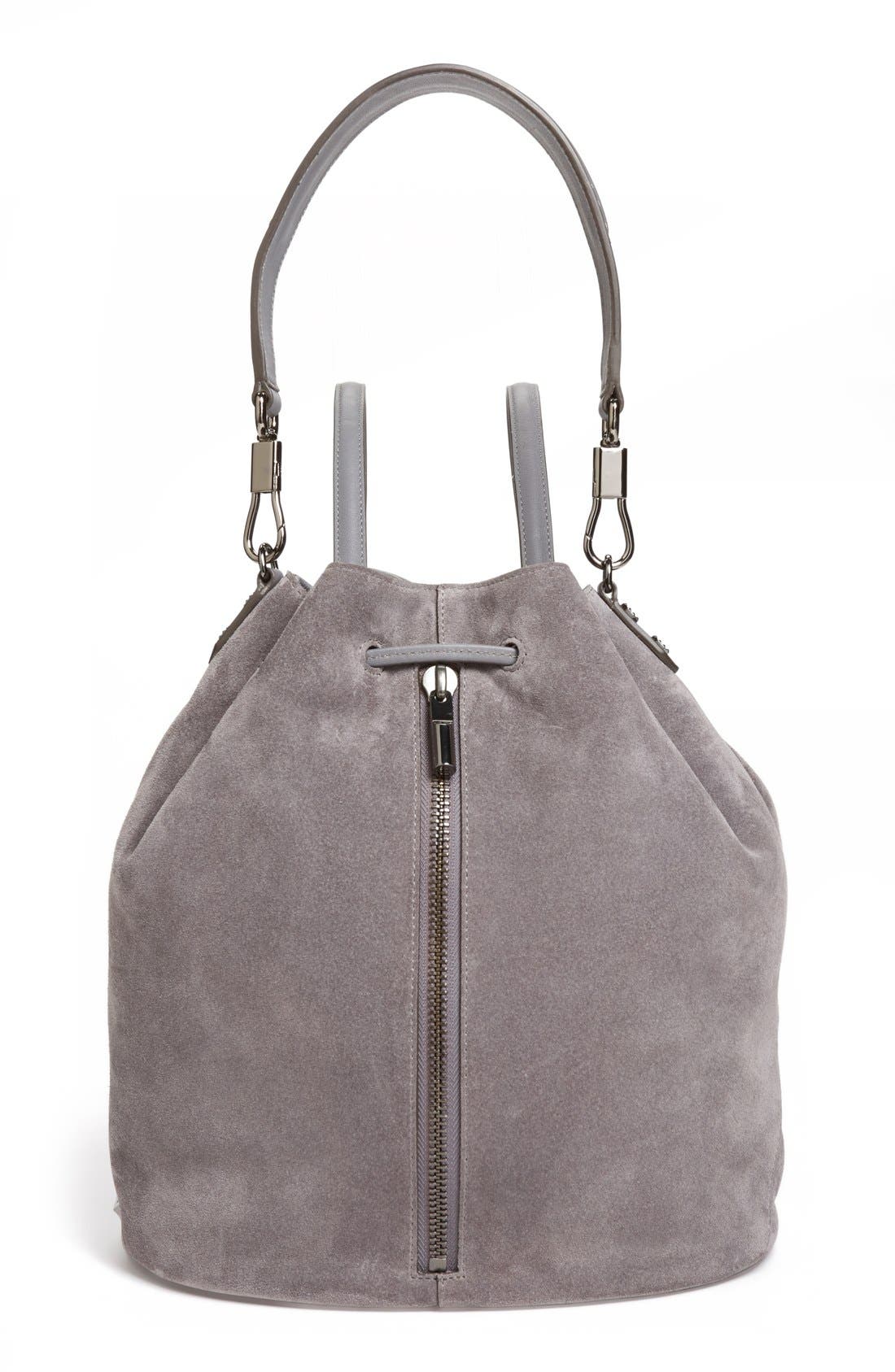 'Cynnie' Sling Backpack, Main, color, GREY