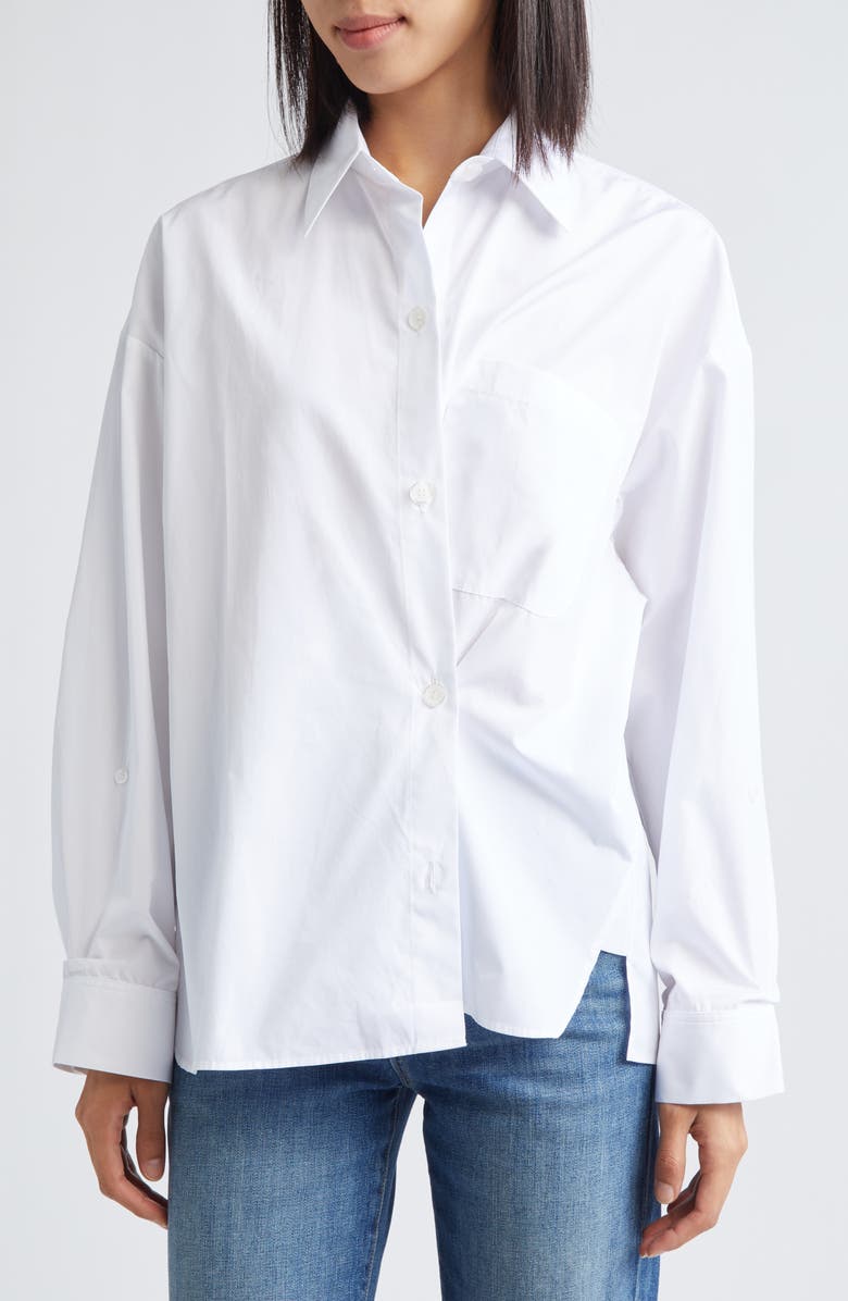 TWP New Earl Cotton Wrap Shirt, Alternate, color, White