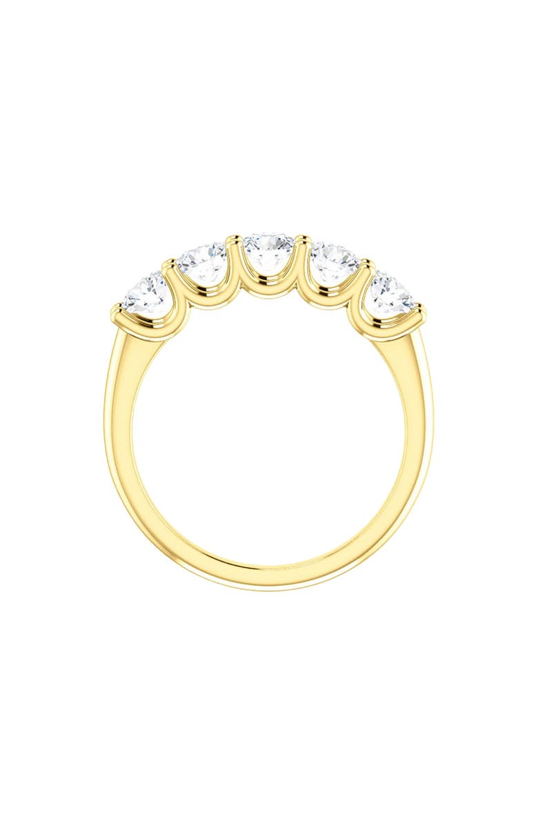 Bliss Diamond 1 1/2 Ct Diamond Five Stone Wedding Ring 14k Gold EX3 Lab Grown, Alternate, color, 