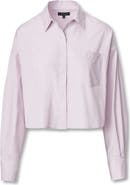 rag & bone Marin Crop Cotton Button-Up Shirt
