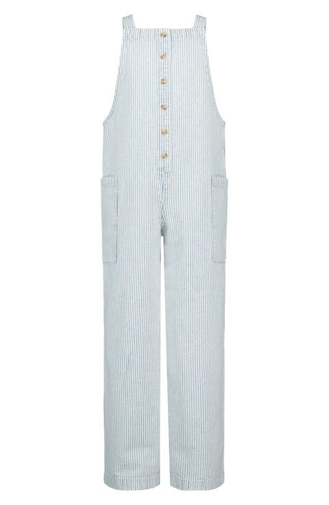 Kids' Sunshine Love Striped Seersucker Jumpsuit