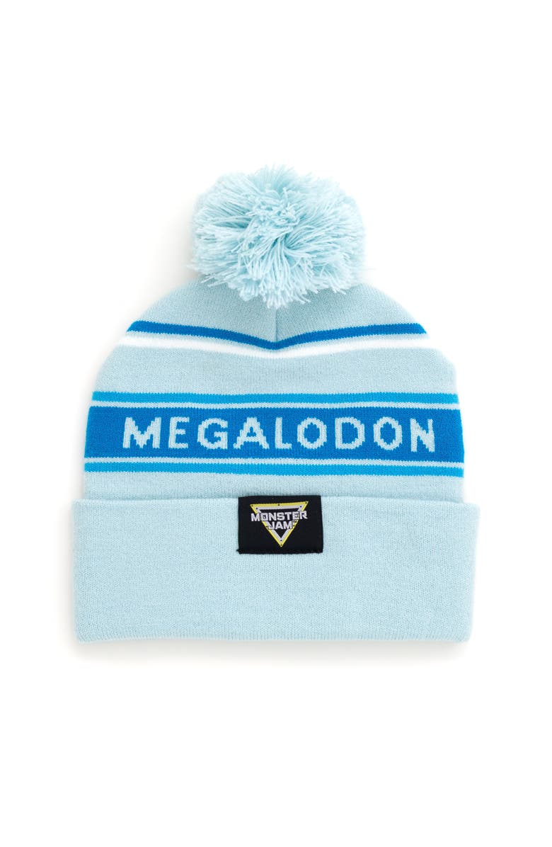 Monster Jam Knit Beanie Hat, Alternate, color, Megalodon Sky Blue