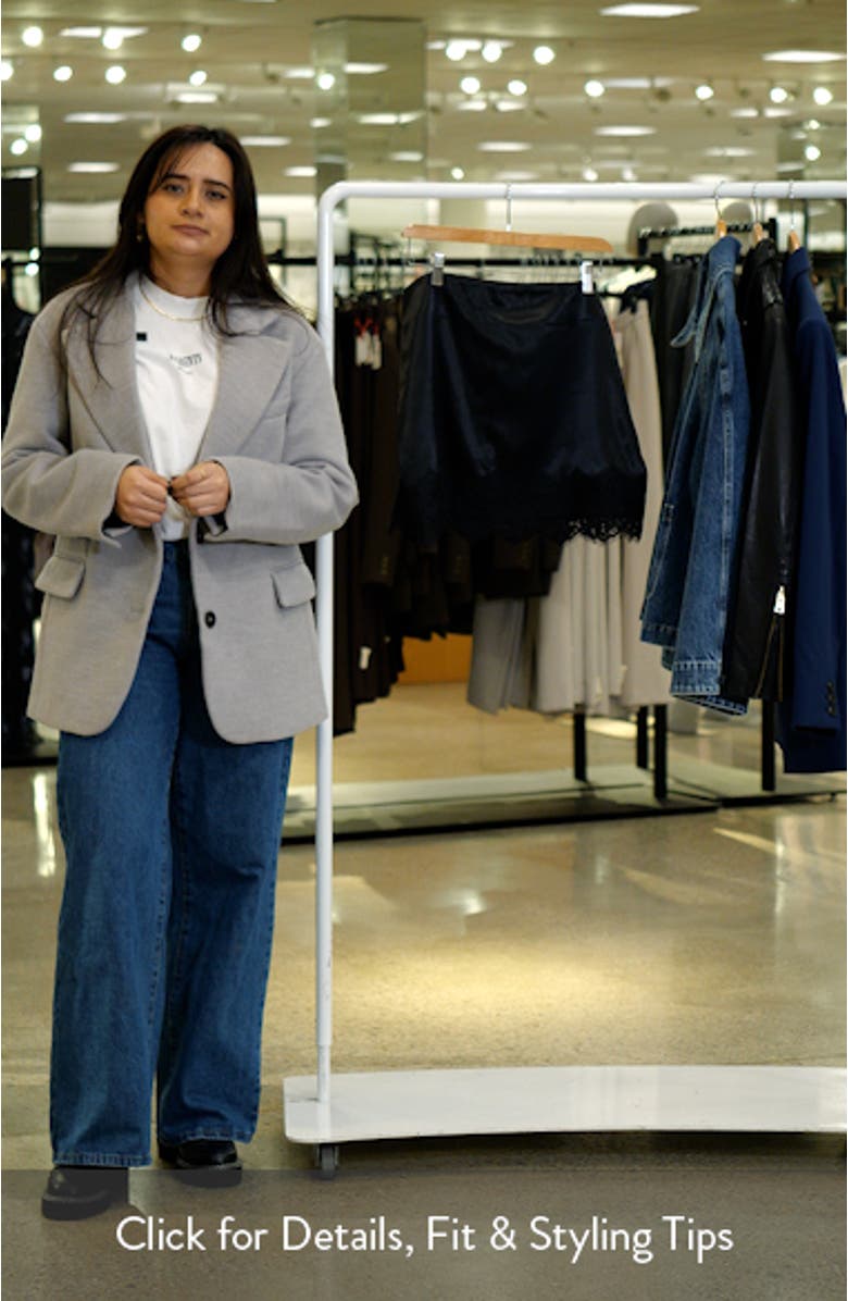 Lace Trim Satin Miniskirt, sales video thumbnail