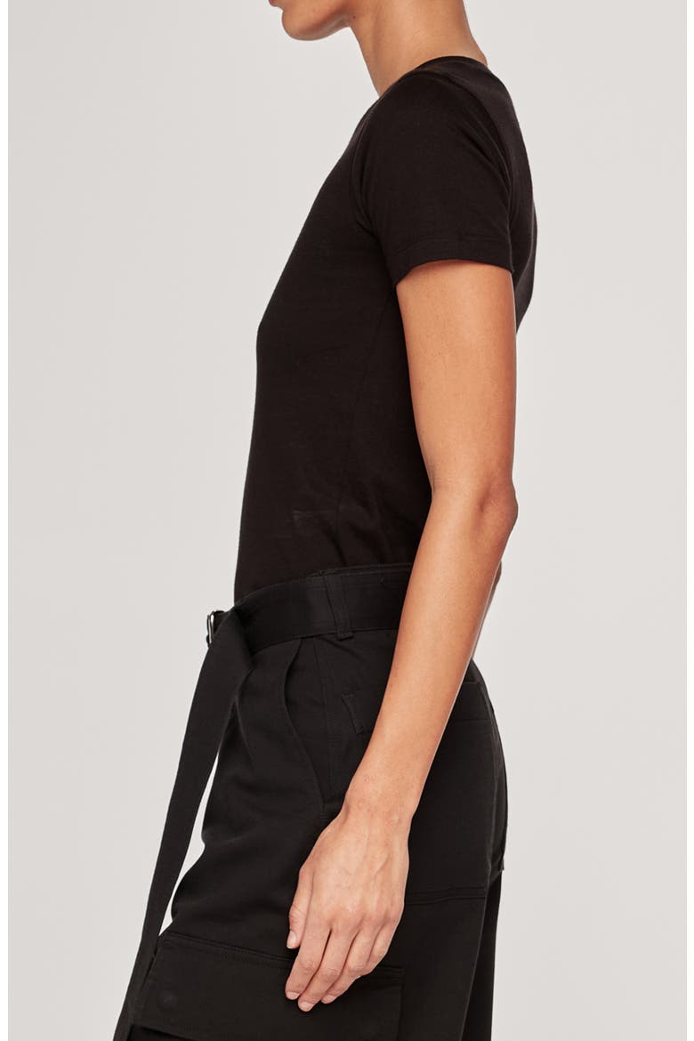 Refined Cotton T-Shirt, Alternate, color, BLACK ULTIMATE KNIT