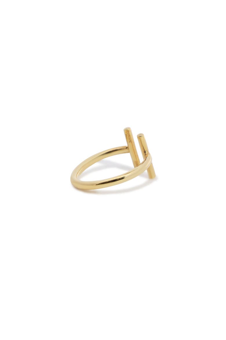 Golden Bar Ring, Alternate, color, Yellow Gold