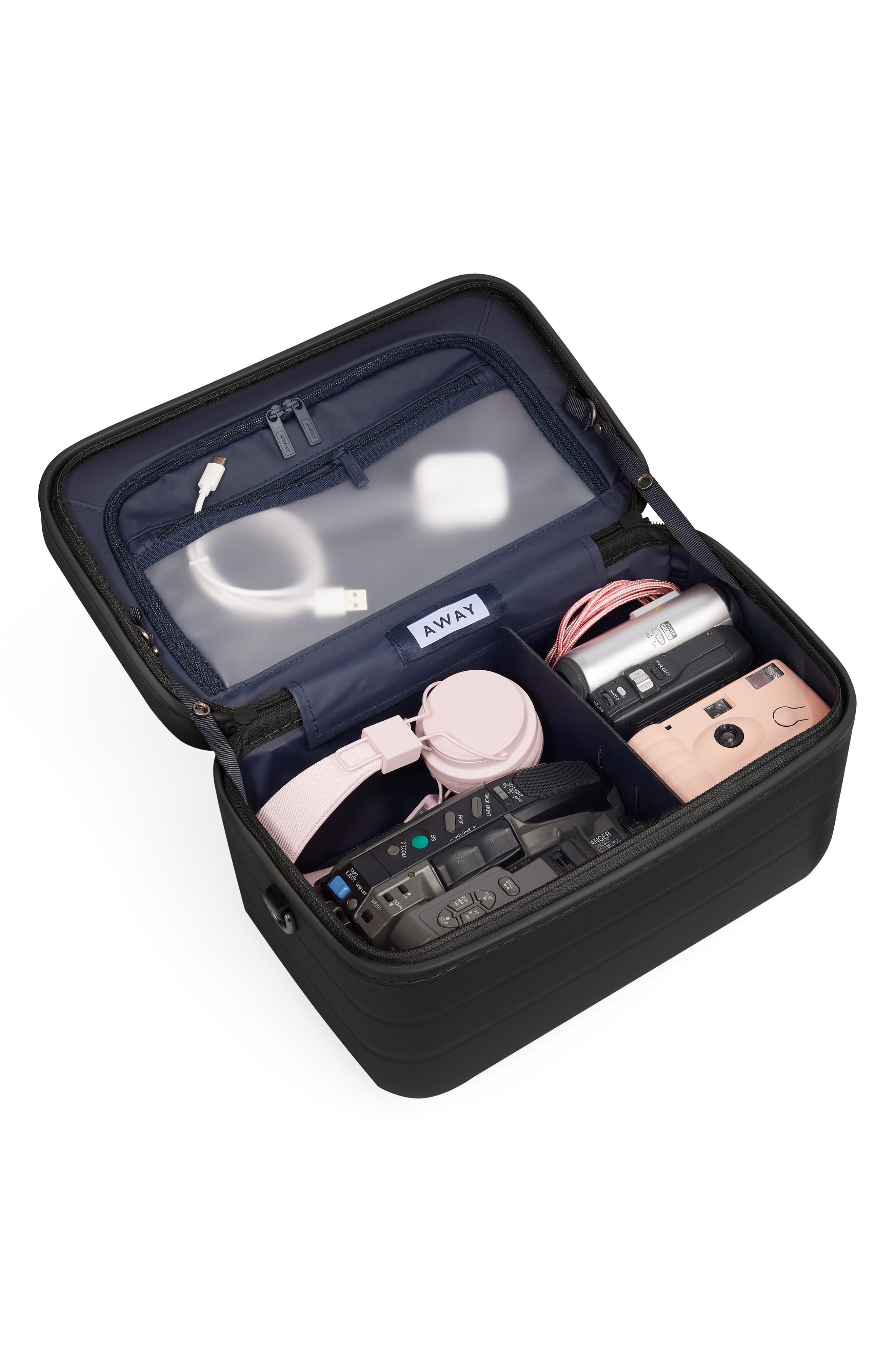 Away The Train Case, Alternate, color, Jet Black