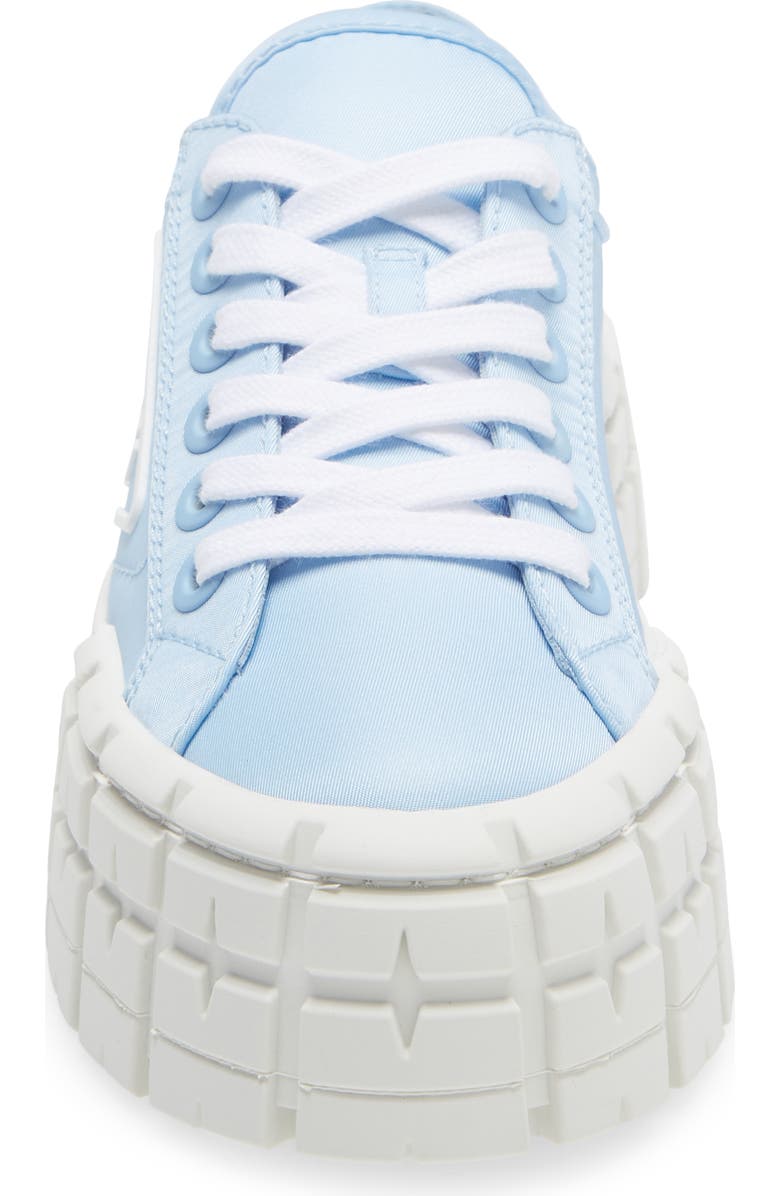Prada Double Wheel Platform Sneaker, Alternate, color,