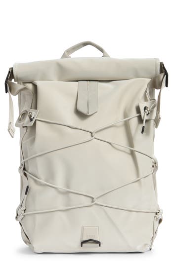 Rains Trail Cord Rolltop Backpack In Black