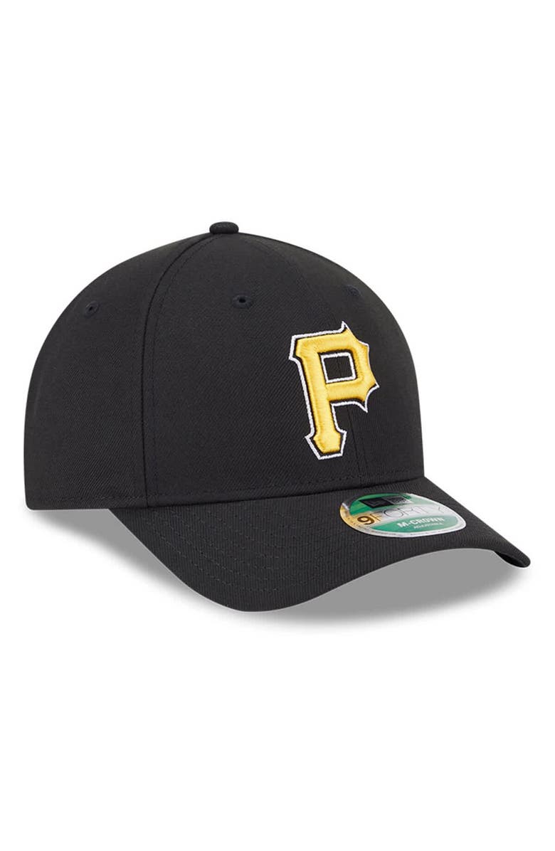 New Era Men's New Era Black Pittsburgh Pirates Player Replica 9FORTY Adjustable Hat, Alternate, color, Black