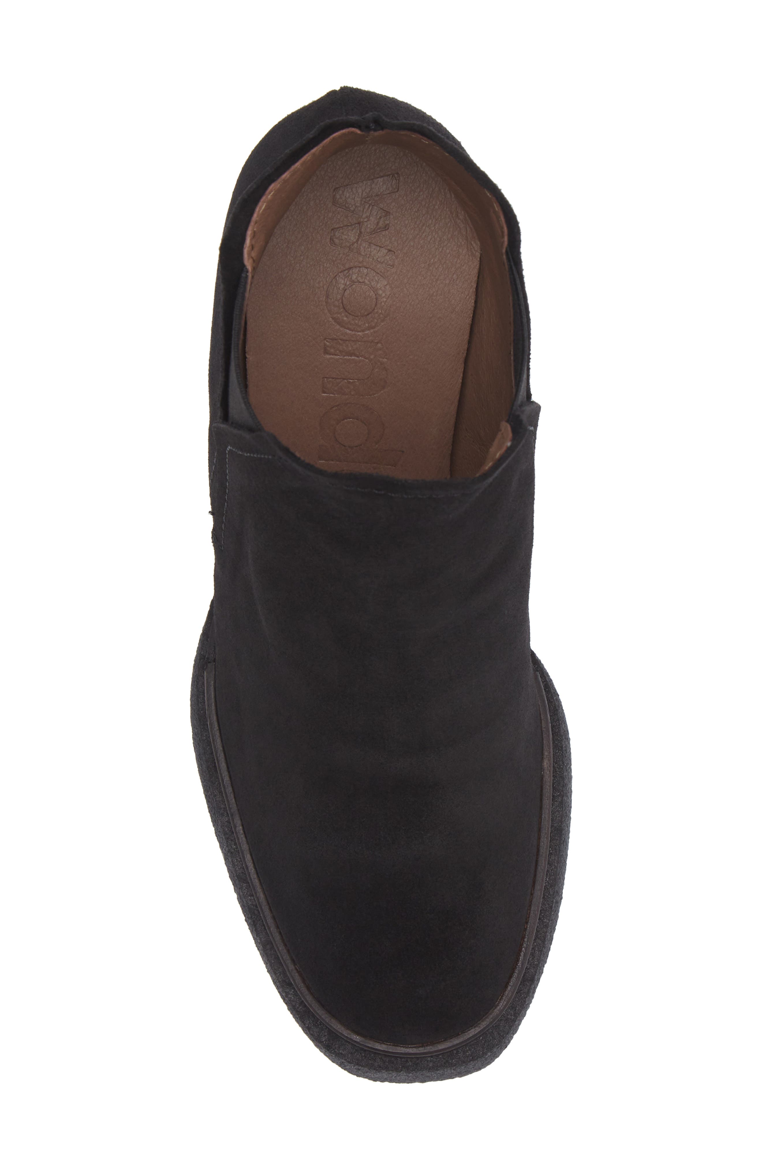 Wonders Platform Chelsea Boot, Alternate, color, Black Suede