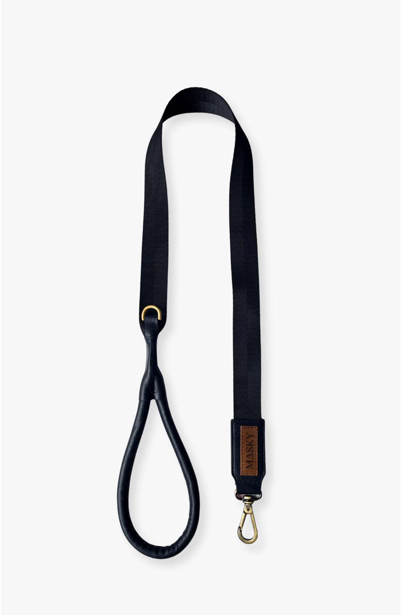 Masky Noir Leash, Alternate, color, Black