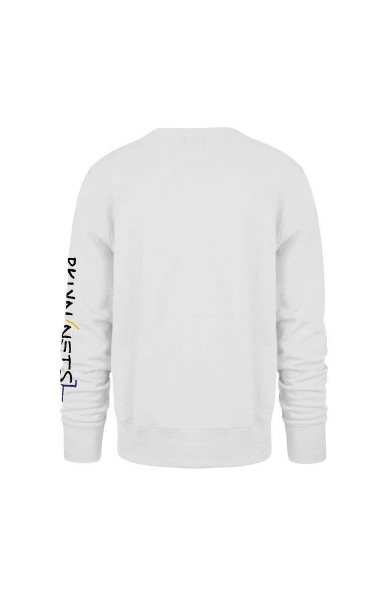 '47 Men's '47 White Brooklyn Nets 2022/23 City Edition Two-Peat Headline Pullover Sweatshirt, Alternate, color, 