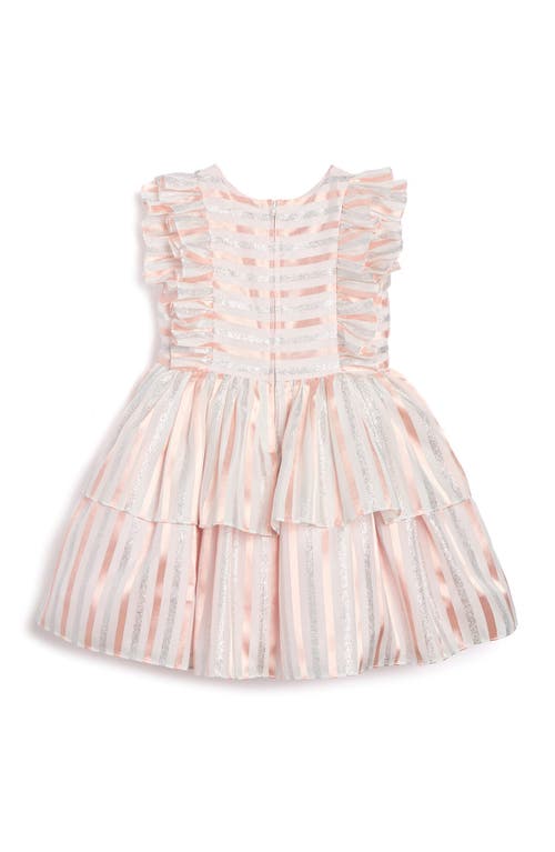 Pippa & Julie Kids' Joy Metallic Ruffle Party Dress