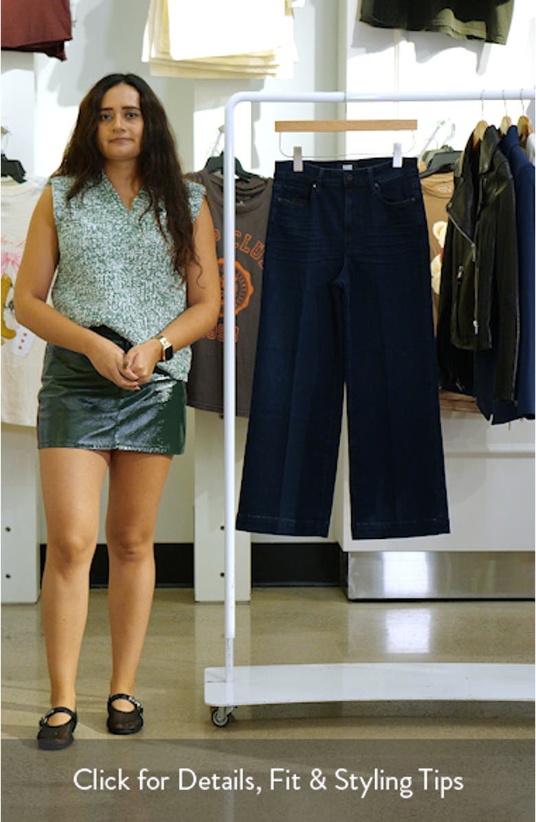 Anessa High Waist Ankle Wide Leg Jeans, sales video thumbnail