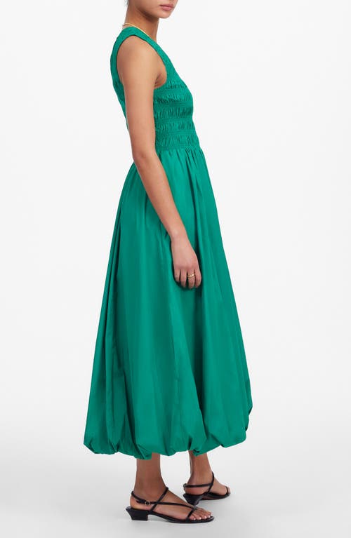 Shop Madewell The Melody Bubble Hem Smocked Midi Dress