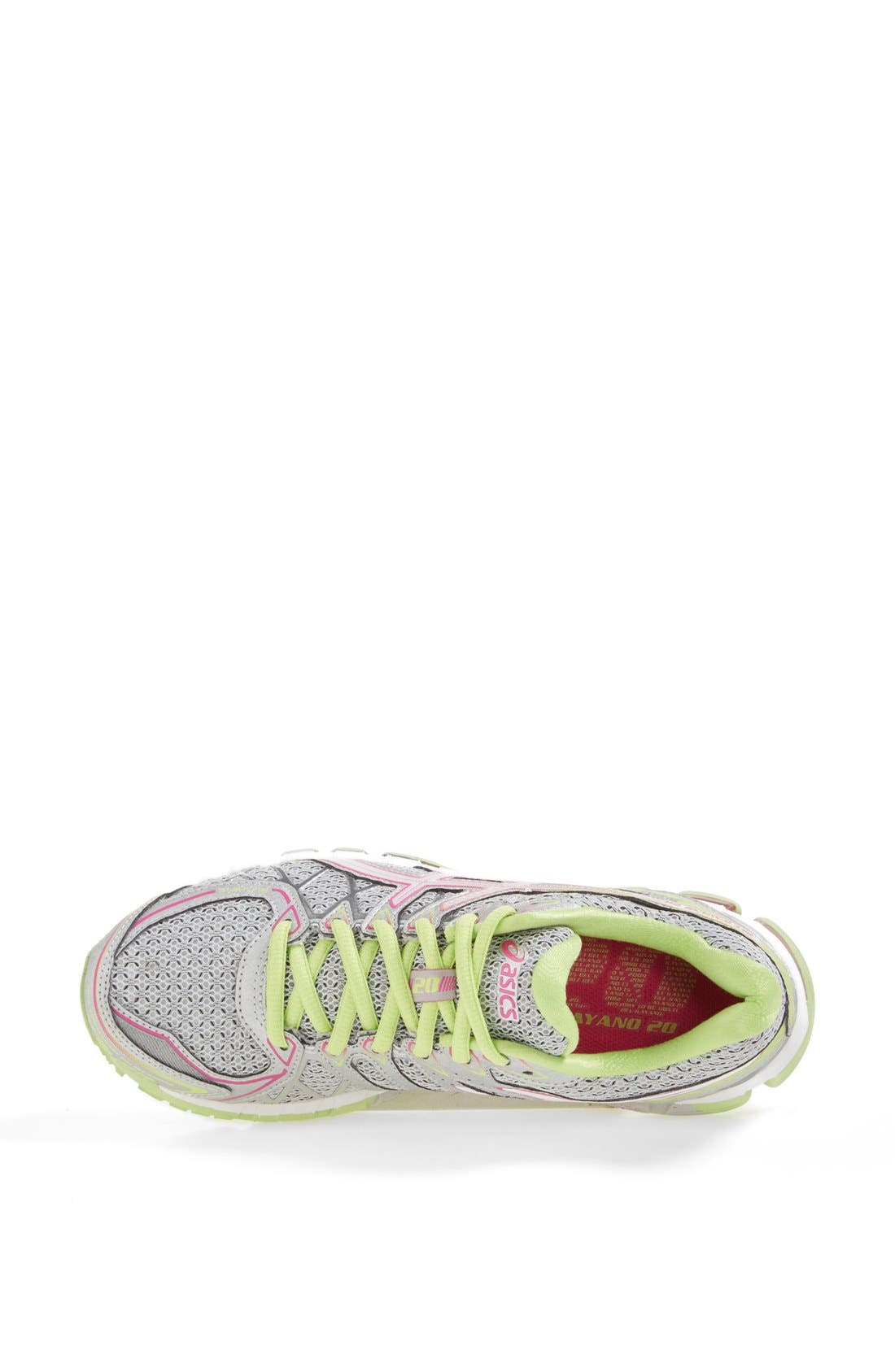 GEL-KAYANO® 20 Running Shoe, Alternate, color, GREY/ SILVER/ GREEN