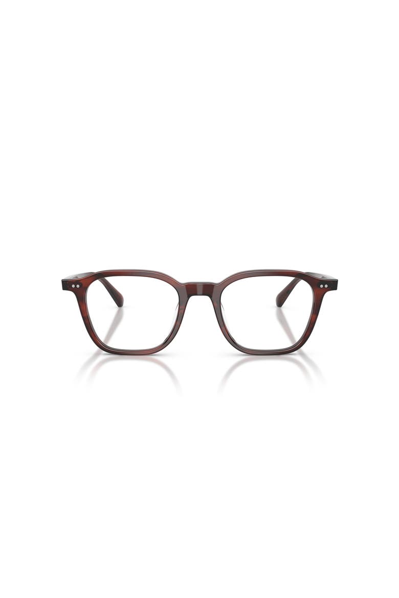 50mm Square optical glasses, Alternate, color, Brown