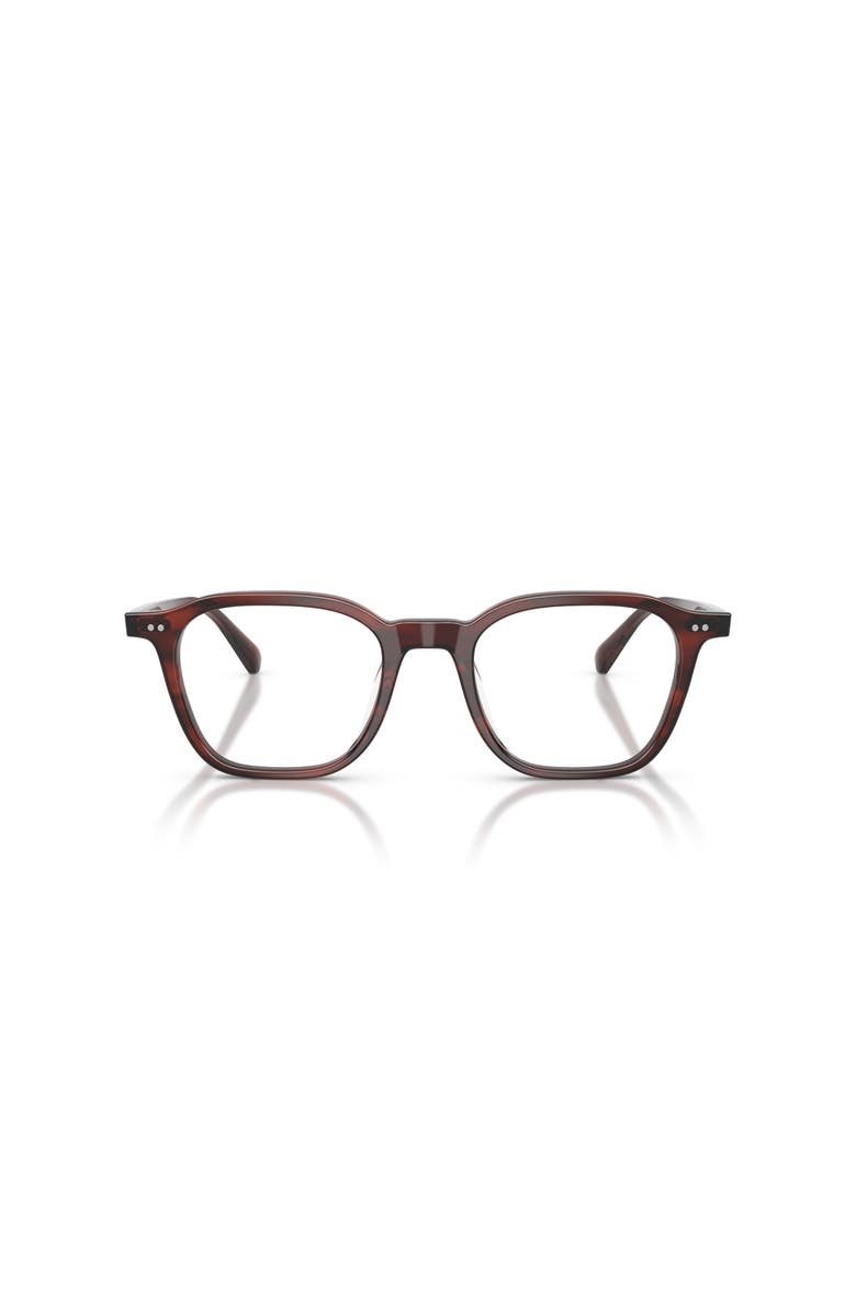 Oliver Peoples 50mm Square optical glasses, Alternate, color, Brown