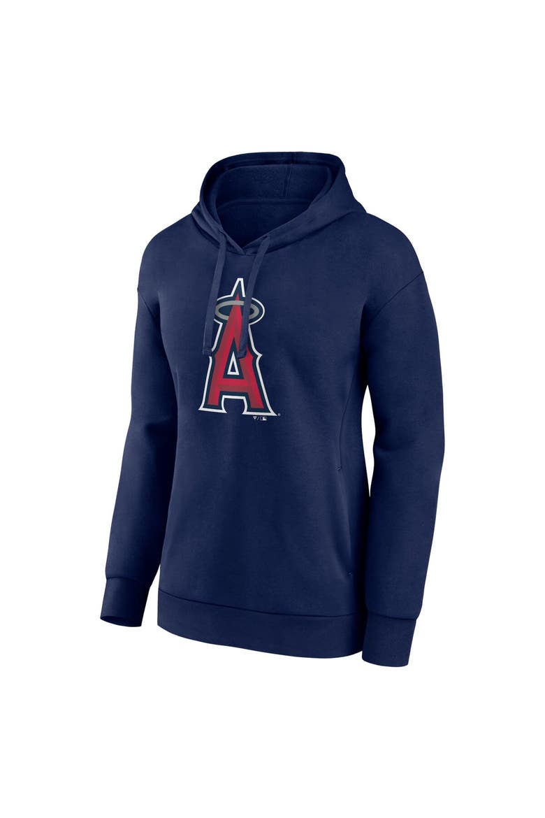 Women's Fanatics Branded Navy Los Angeles Angels Logo Pullover Hoodie, Alternate, color, Navy
