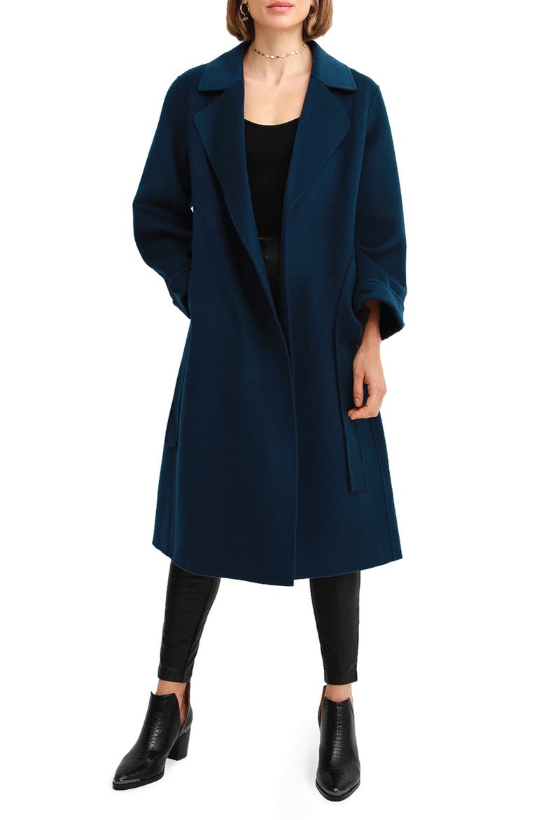 Stay Wild Oversize Wool Coat, Alternate, color, DARK TEAL