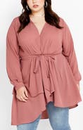 City Chic Lyric Faux Wrap Blouse