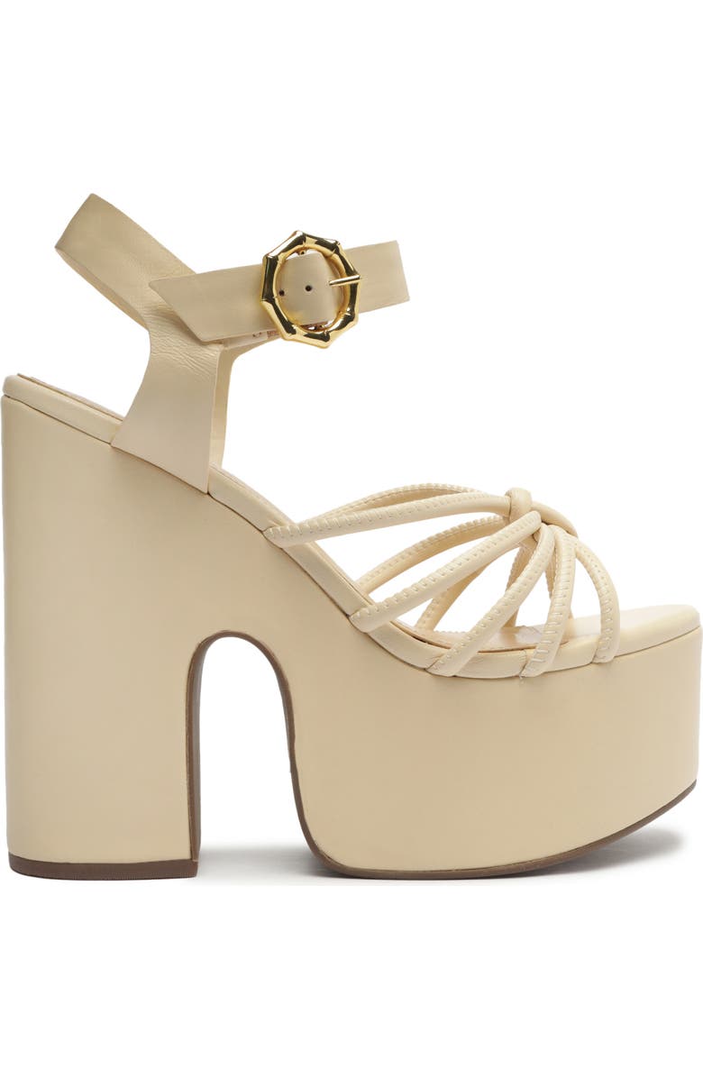 Schutz Mahi Cutout Platform Sandal, Alternate, color,