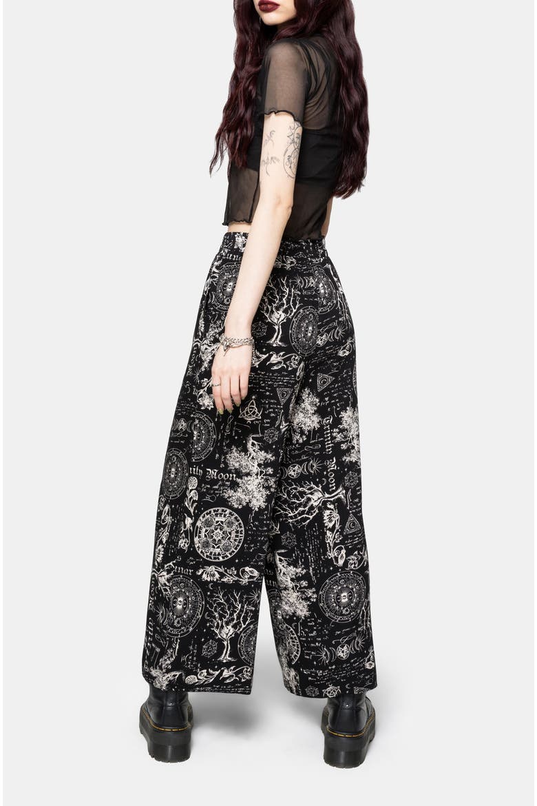 Trinity Wide Legged Pull On Culotte, Alternate, color, Black