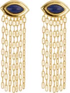 ATHRA LUXE Lapis Lazuli Waterfall Drop Earrings