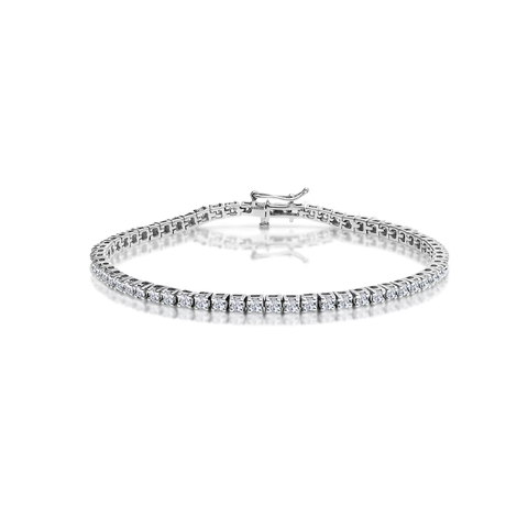 Sterling Silver Tennis Bracelet - 3mm